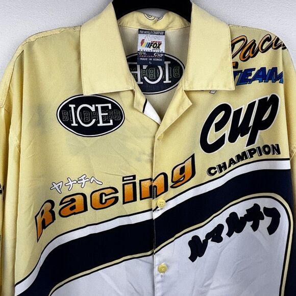 Fox Speed Racing Men’s Large Shirt Bare Champion Shirt Button Up Collection Cup - Picture 14 of 14